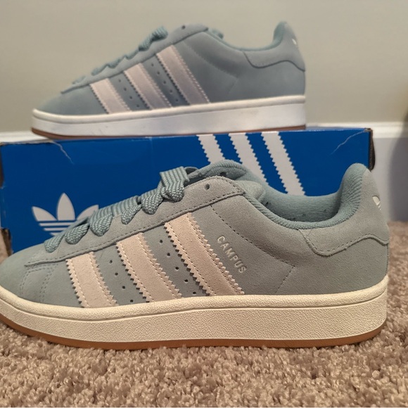 adidas Shoes - Adidas Campus Sneakers - Light Blue and White